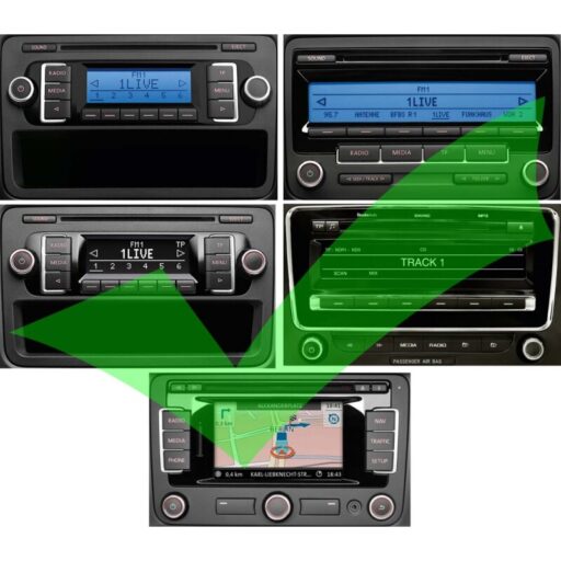 12pin Audi Volkswagen Škoda Seat Bluetooth adapter (heli + handsfree) (alates juuli 2010)