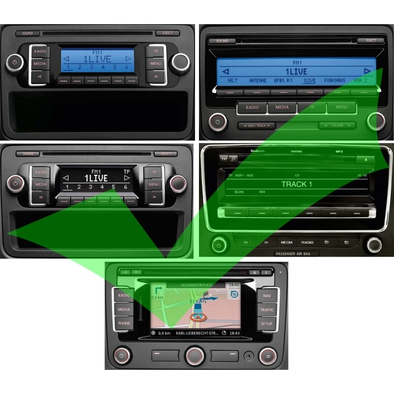 12pin Audi Volkswagen Škoda Seat Bluetooth adapter (heli + handsfree) (alates juuli 2010) - Image 3