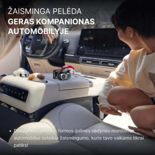 Ottocast Cabin Care galinės sėdynės kamera + belaidis CarPlay - Image 4