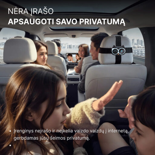 Ottocast Cabin Care galinės sėdynės kamera + belaidis CarPlay - Image 6