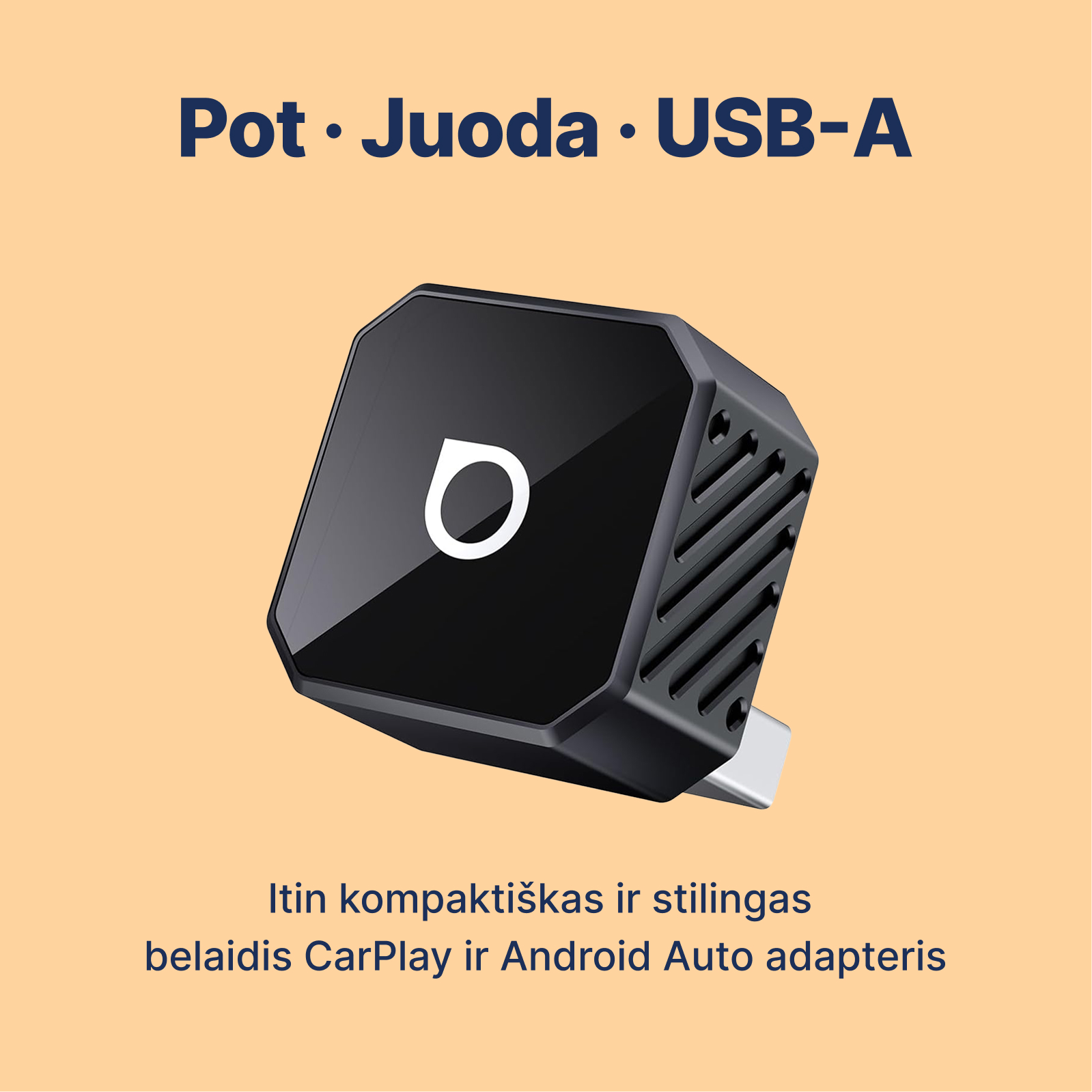 Ottocast Mini Cube 3.0 belaidis CarPlay / Android Auto adapteris - Image 11