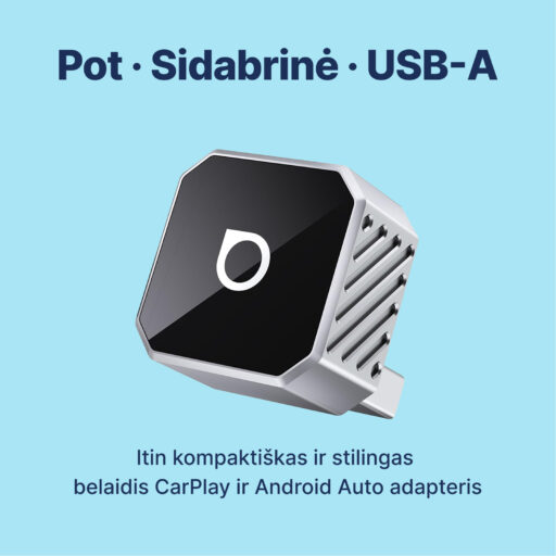 Ottocast Mini Cube 3.0 belaidis CarPlay / Android Auto adapteris