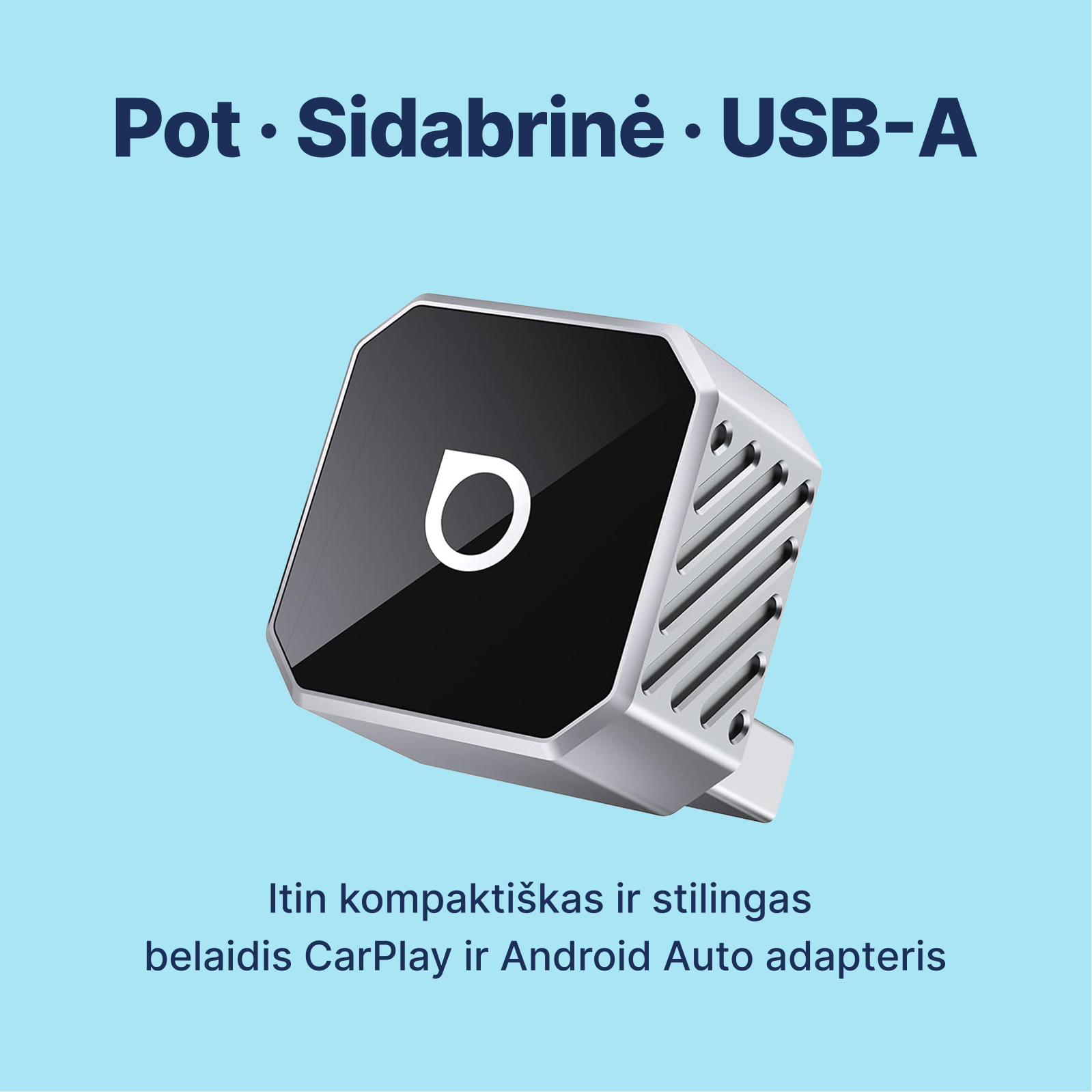Ottocast Mini Cube 3.0 belaidis CarPlay / Android Auto adapteris - Image 12