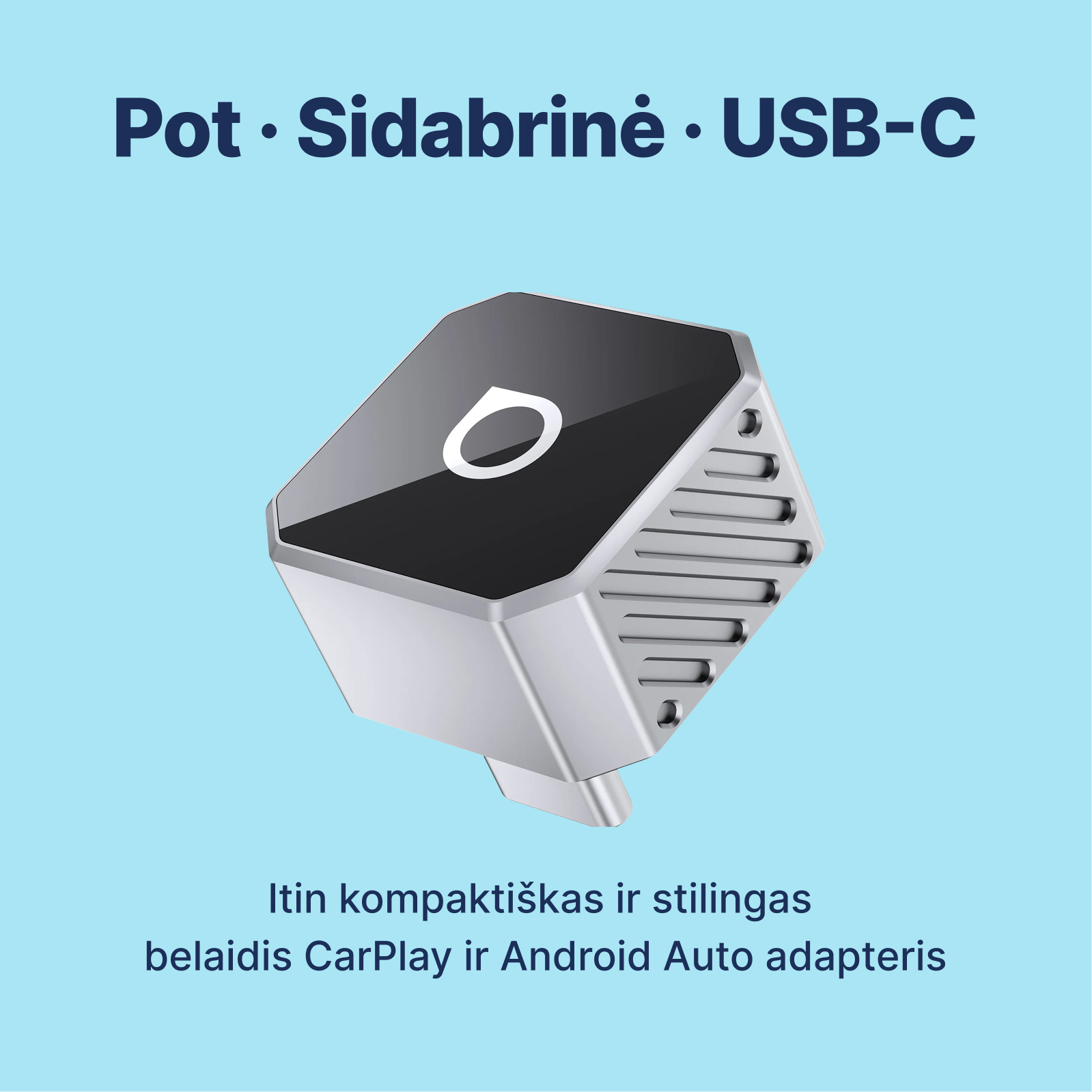 Ottocast Mini Cube 3.0 belaidis CarPlay / Android Auto adapteris - Image 8