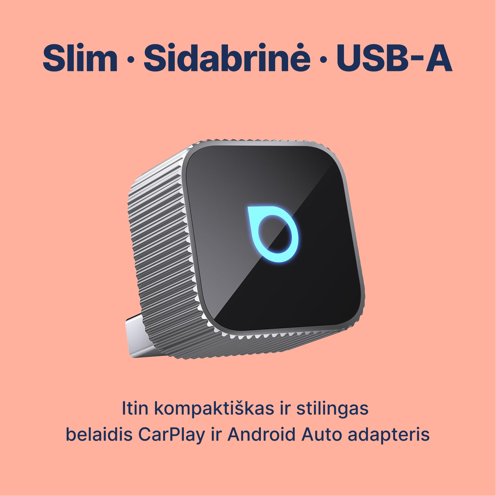 Ottocast Mini Cube 3.0 belaidis CarPlay / Android Auto adapteris - Image 14
