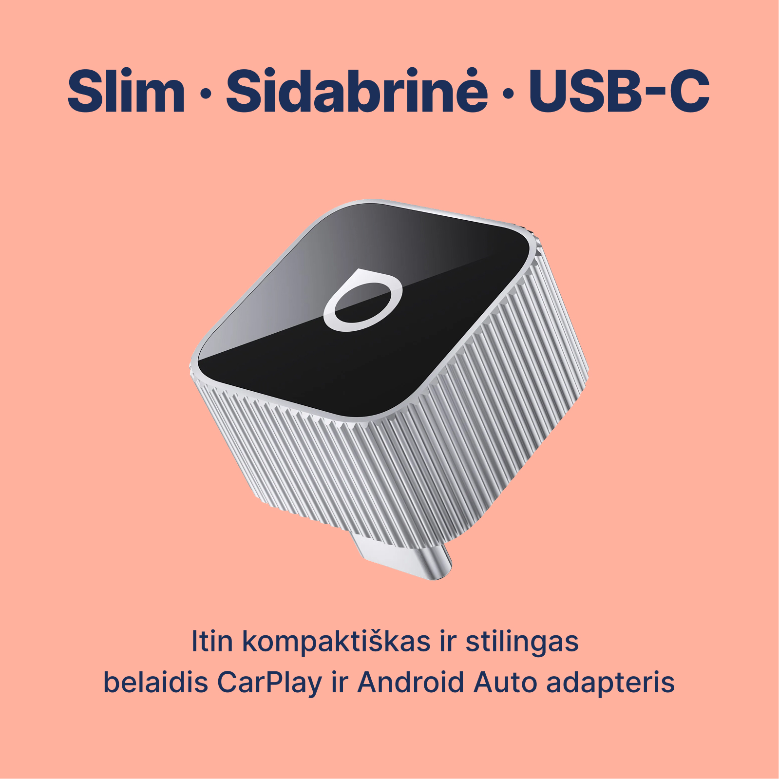 Ottocast Mini Cube 3.0 belaidis CarPlay / Android Auto adapteris - Image 10