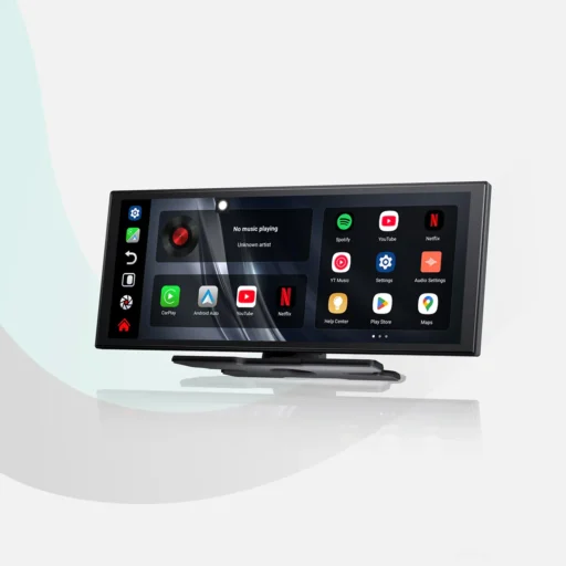 Ottoscreen AI universalus multimedijos centras + CarPlay + Android Auto + galinio vaizdo kamera