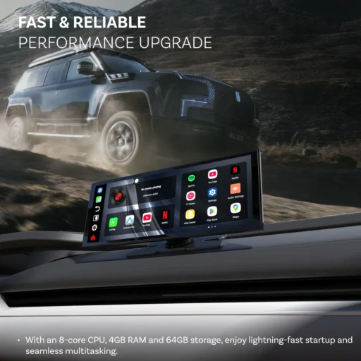 Ottoscreen AI universalus multimedijos centras + CarPlay + Android Auto + galinio vaizdo kamera - Image 2