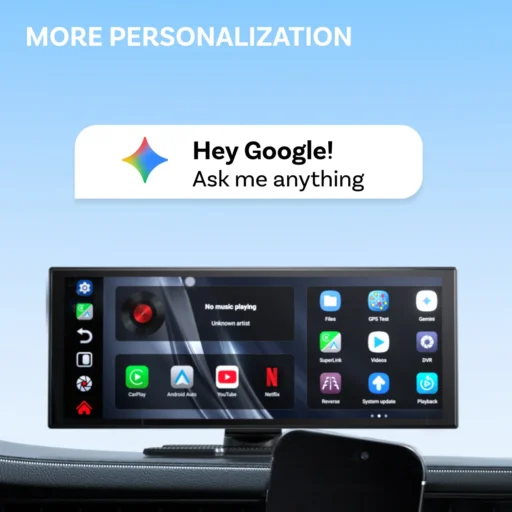 Ottoscreen AI universalus multimedijos centras + CarPlay + Android Auto + galinio vaizdo kamera - Image 4