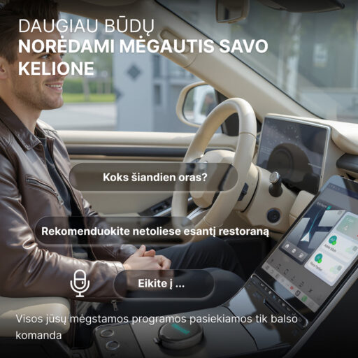 OttoAibox P3 Pro AI Box, vaizdo grotuvas + belaidis CarPlay ir Android Auto - Image 5