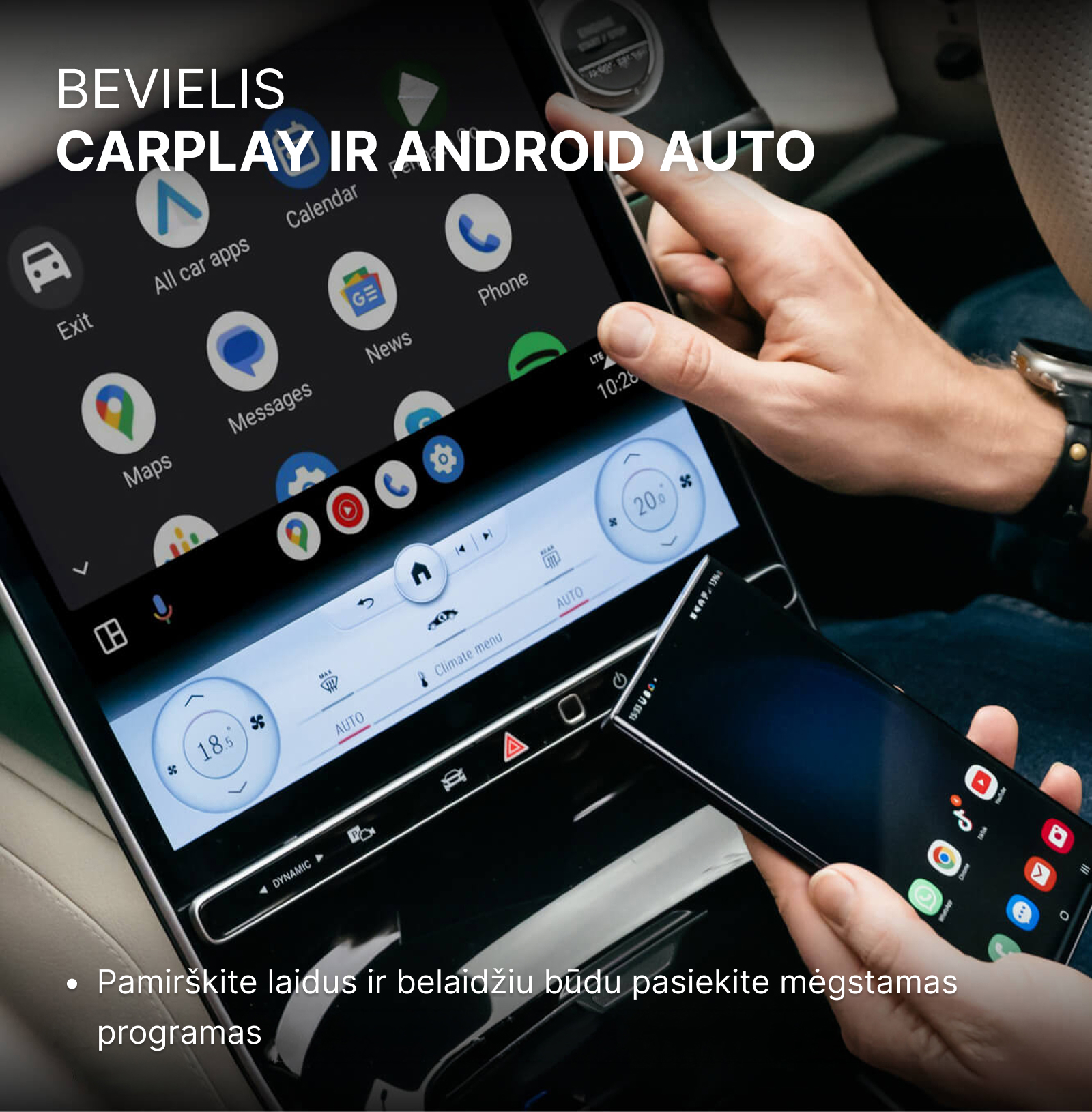 OttoAibox P3 Pro AI Box, vaizdo grotuvas + belaidis CarPlay ir Android Auto - Image 6