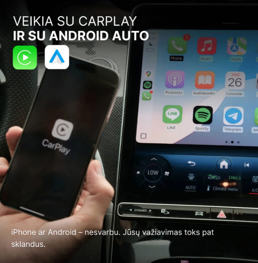 2026 Ottocast Mini Pico belaidis CarPlay / Android Auto adapteris