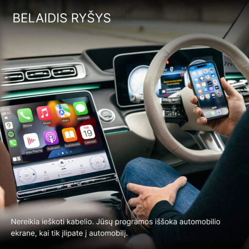 2026 Ottocast Mini Pico belaidis CarPlay / Android Auto adapteris - Image 3