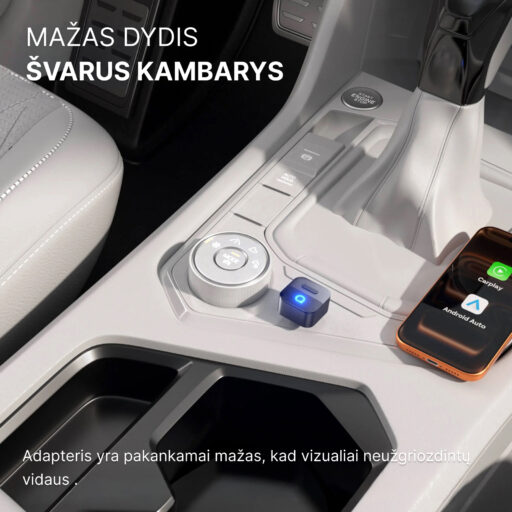 2026 Ottocast Mini Pico belaidis CarPlay / Android Auto adapteris - Image 5