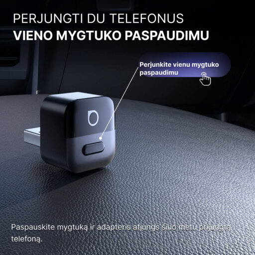 2026 Ottocast Mini Pico belaidis CarPlay / Android Auto adapteris - Image 7