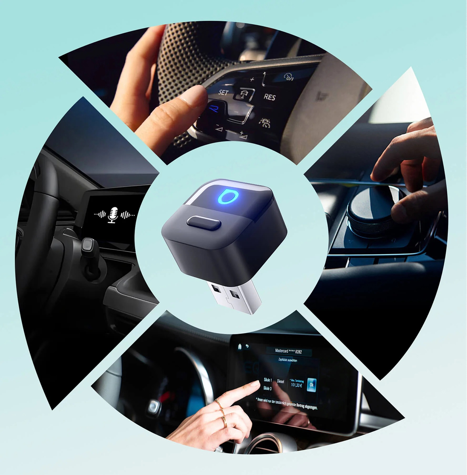 2026 Ottocast Mini Pico belaidis CarPlay / Android Auto adapteris - Image 11