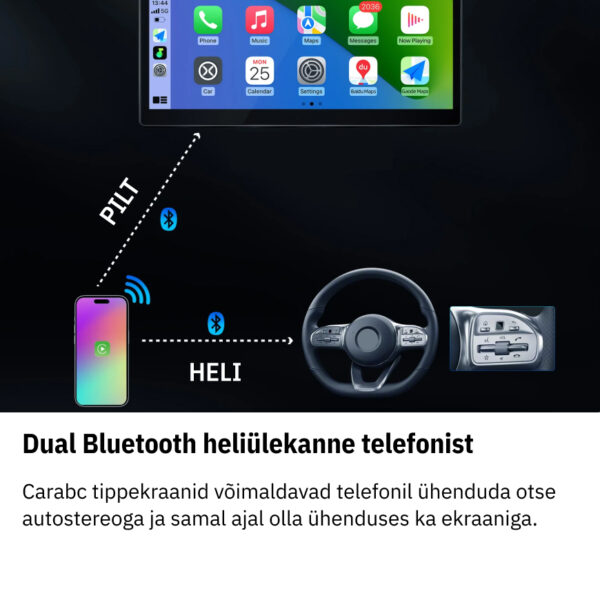 Dual Bluetooth heliülekanne telefonist