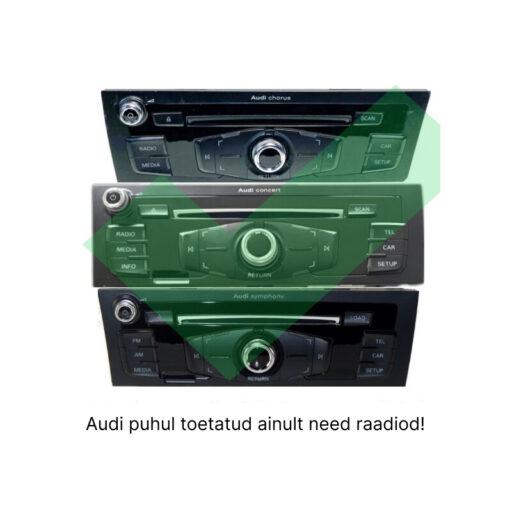 Toetatud on ainult Chorus, Concert ja Symphony raadiod!