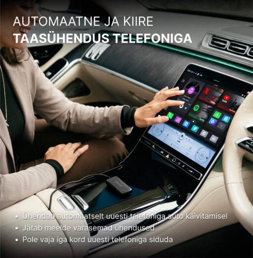 Automaatne ja kiire taasühendus telefoniga. Ühendab automaatselt uuesti telefoniga auto käivitamisel. Jätab meelde varasemad ühendused. Pole vaja iga kord uuesti telefoniga siduda.