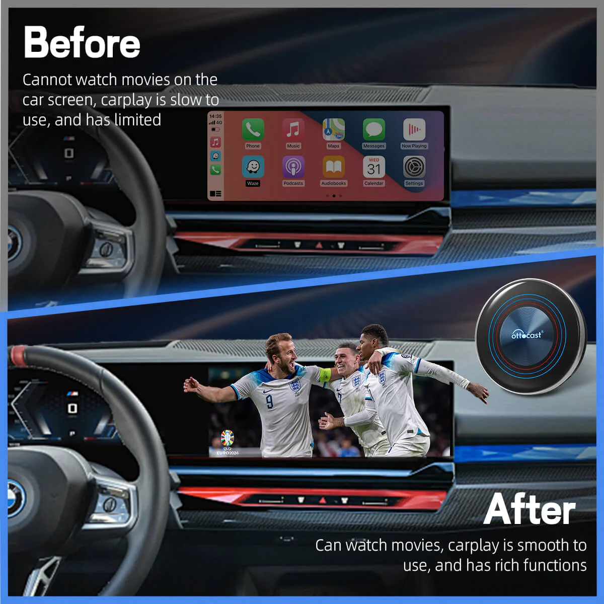 OttoAibox i3 BMW CarPlay AI Box - Image 3